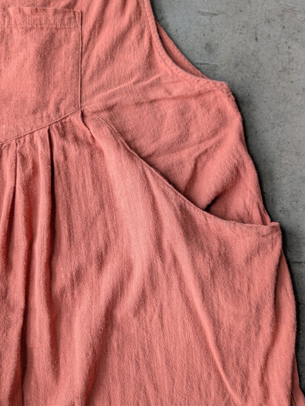 Natural Life Carrington Jumpsuit Orange Cotton Wide Leg Overall Romper medium - Picture 4 of 9